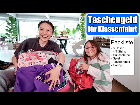 Packing list for a school trip 😍 Pocket money & packing your suitcase for school! Mommy souls