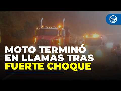 Cierre total en la vía al Llano por grave accidente entre dos motocicletas en Chipaque