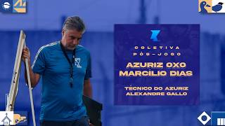 Entrevista Técnico Alexandre Gallo - Pós Jogo Azuriz 0x0 Marcilio Dias