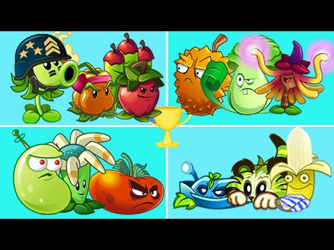 04 Team Plant (Mega Vs Laser Bean Vs Tiger Grass) - Which Team Plant Strongest? -  PvZ 2 Team plant