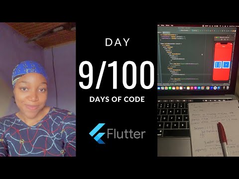 Day 9 of #100daysofcode : Learning Flutter & Dart #coding #100dayschallenge #flutter #dart #tech