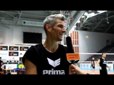 Rob Bontje w berlińskich barwach przed meczem z JW