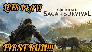Stormfall : Saga of Survival (Ep. 01) Starting out, Gameplay building a base.