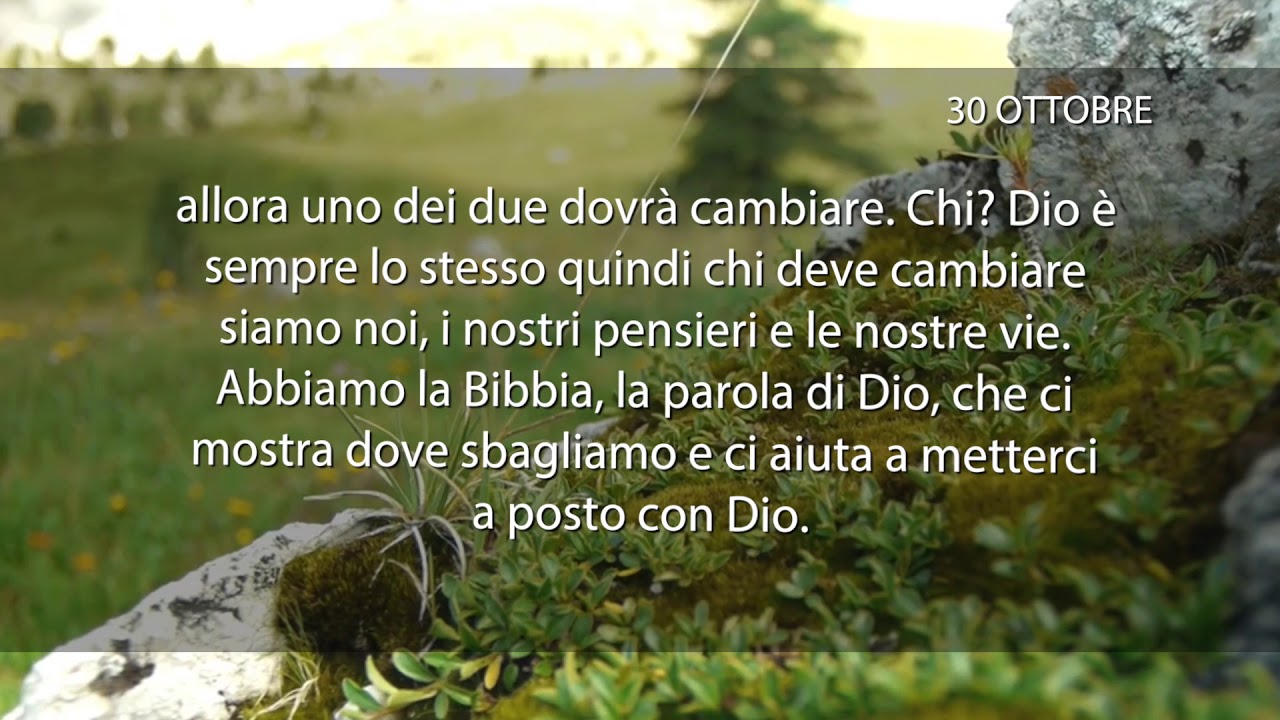Meditazione del 30 Ottobre 2018 “CAMMINARE CON DIO”