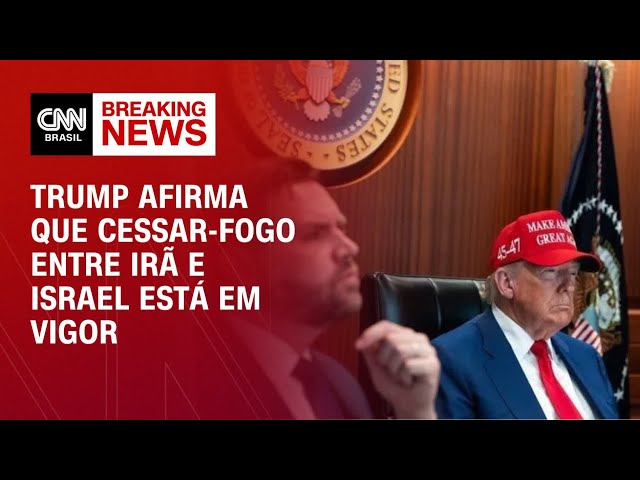 Donald Trump diz que cessar-fogo entre Irã e Israel está em vigor | CNN NOVO DIA