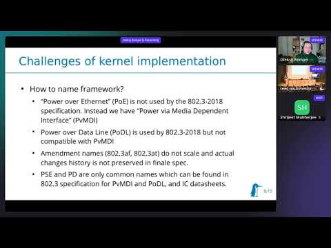 Netdev 0x16 - Integrating Power over Ethernet and Power over Dataline support to the Linux kernel