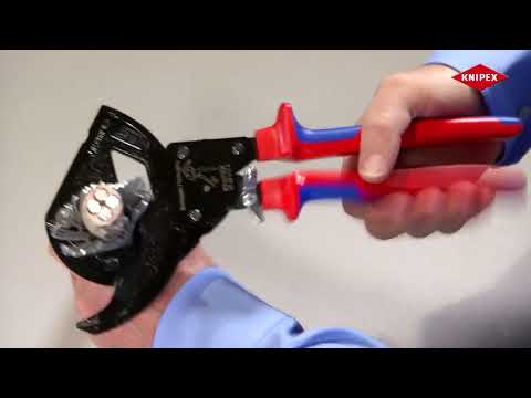 Coupe-câbles à cliquet KNIPEX
