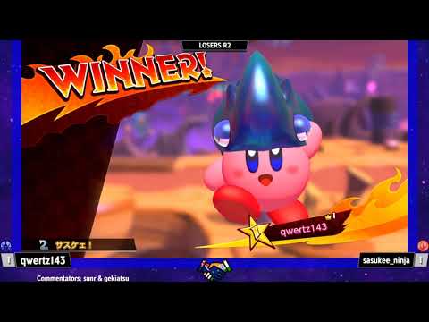 qwertz143 (Bell/Beetle) vs sasukee_ninja (Fighter/Ninja) - カビマス杯 Kirby Fighters Japan Tournament #4