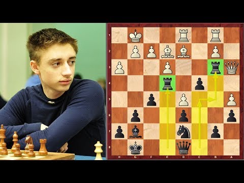 Absolutely Stunning Double Rook Sacrifice By Daniil Dubov