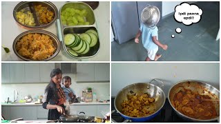 Adichu pudichu dhan seiya vendiyadha iruku/Morning busy routine/Tiffin box recipes for kids