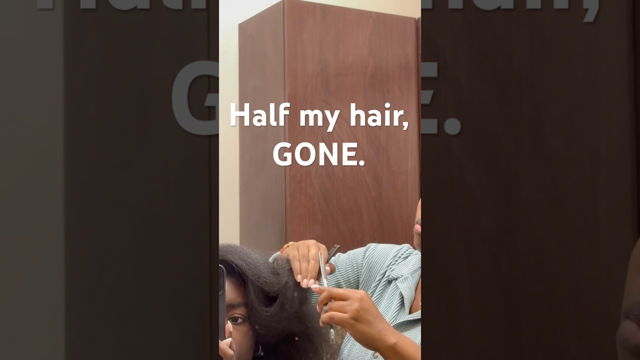 I cut half my hair off… because I felt like it