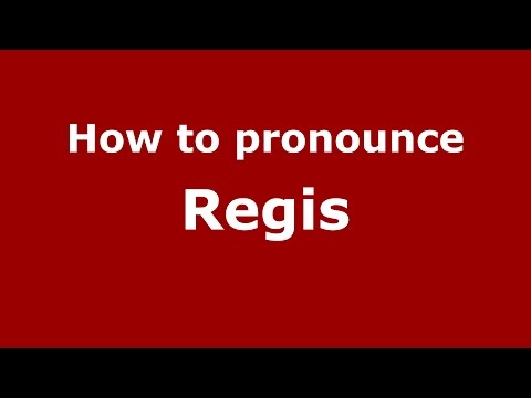 How to pronounce Regis (Brazilian Portuguese/Brazil)  - PronounceNames.com