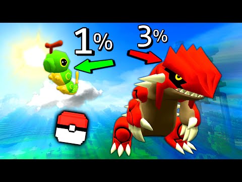 Minecraft Pixelmon but EVERY Pokemon has a 1% Catch Rate...