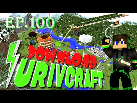 Surivcraft Ep.100 - DOWNLOAD, Tour e distruzione con tanta gente