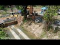 The Technique Of Filling The Earth To Remove The Drainage System Blocked By The ASEAN Road Is 100