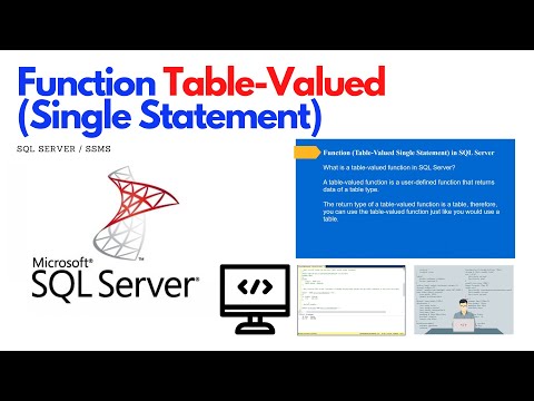 How To Create An Inline Table Valued Function Sql Server Tutorial