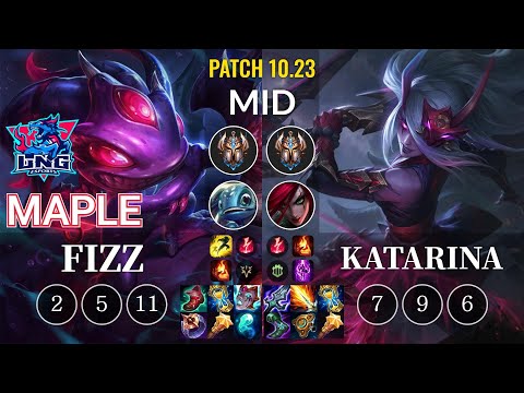 LNG Maple Fizz vs Katarina Mid - KR Patch 10.23