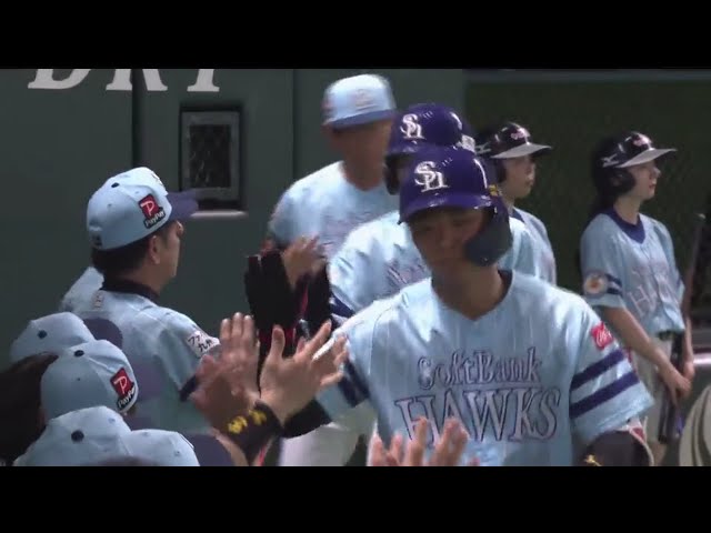 【4回裏】高めを一閃!! ホークス・今宮の逆方向への一発!! 2019/7/28 H-B