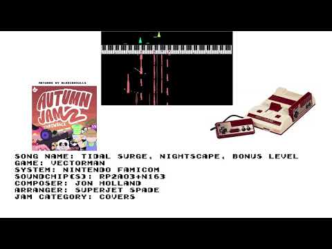 Vectorman - Days 3, 12, and Bonus Round (Famicom APU2+8-N163 Cover)