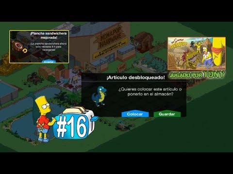 Los Simpson Springfield "Tostadora viajera, Cap. 16 - T-rex bebé y Plancha al 8" por Tony