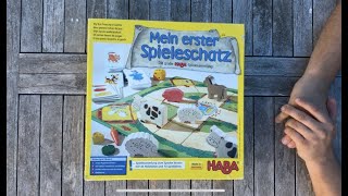 Mein erster Spieleschatz von HABA 4278 - Spielerklärung aller 10 einzelnen Spiele - Deutsch
