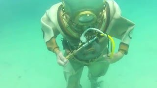 Antique Diving: Patrick Rodgers first dive with a TF12 helmet Antique Diving: Patrick Rodgers first dive with a TF12 helmet