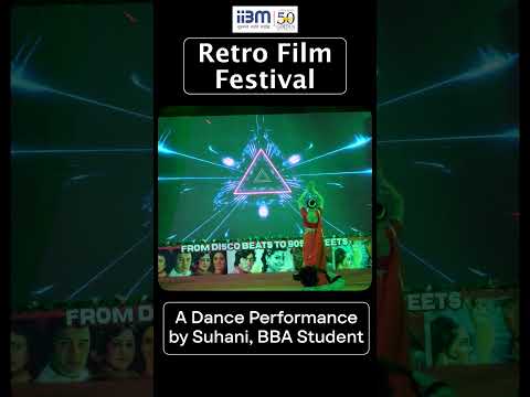 A Dance Performance by Suhani (BBA 2nd Sem) at Retro Film Festival 2026, hosted by IIBM Patna.