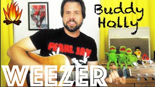Guitar Lesson: How To Play Buddy Holly by Weezer - Campfire Edition!