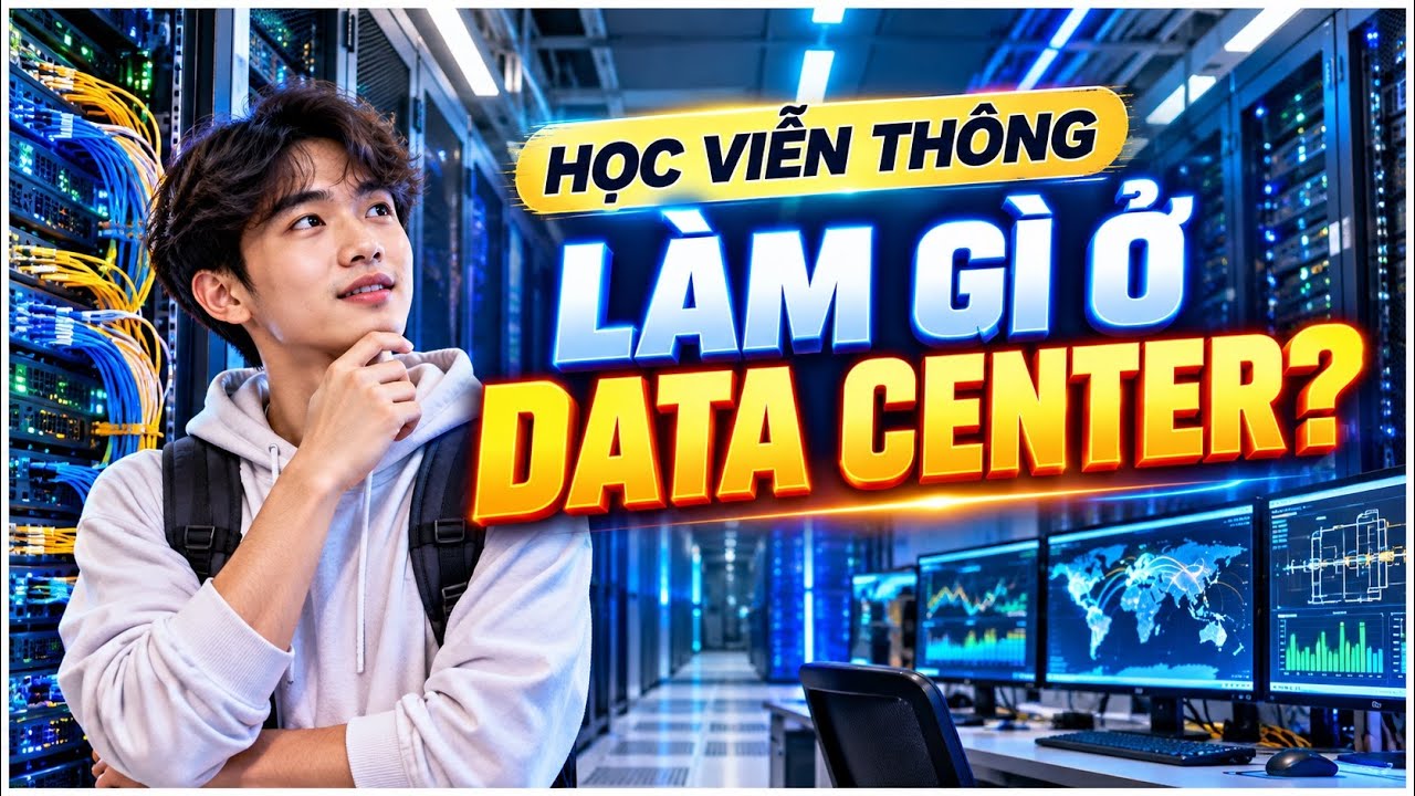 Sinh Viên Viễn Thông Có Cơ Hội Gì Trong Giám Sát & Vận Hành Trung Tâm Dữ Liệu AI #Datacenter