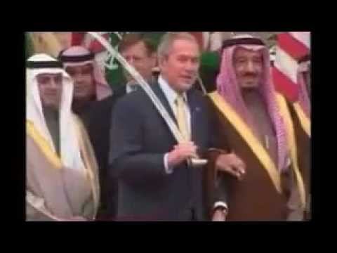 Vehabi ereb krali Abdullah bin Abdüleziz el-Suud ve Corc Bush