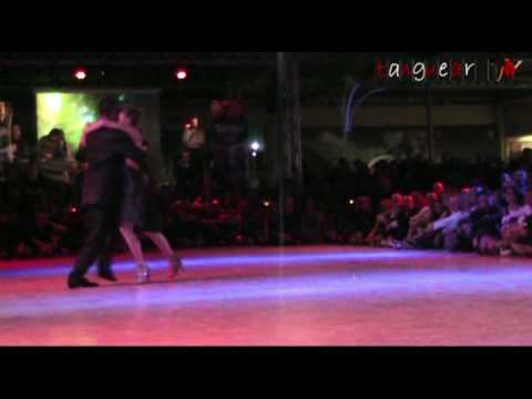  Andrea Misse  and  Javier Rodriguez  are  dancing  to  the  milonga  "  Ella Es Asi  "