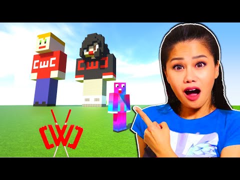 I Made a GIANT Vy Qwaint in Minecraft - CWC Spy Ninja challenge