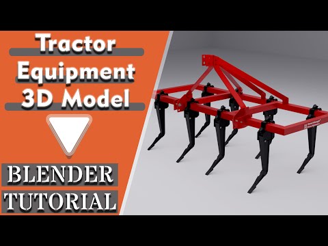 tractor equipment Blender 3D Model#blendertutorial #blender #blender3d #render