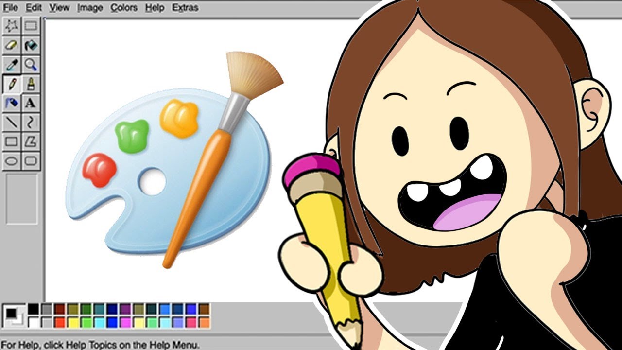 FIZ UMA OBRA DE ARTE NO MICROSOFT PAINT ! - O programa de DESENHO mais ANTIGO que existe