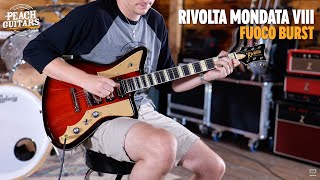Video thumbnail for No Talking...Just Tones | Rivolta Mondata VIII Fuoco Burst by Peach Guitars