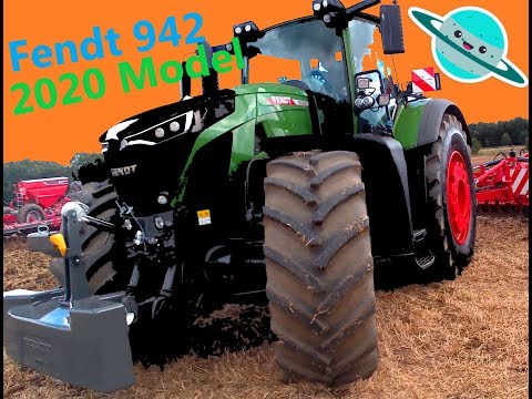 2020 Fendt 942 Vario Profi Plus 9.0 Litre 6-Cyl Diesel Tractor (415HP) with Kuhn Seed Drill