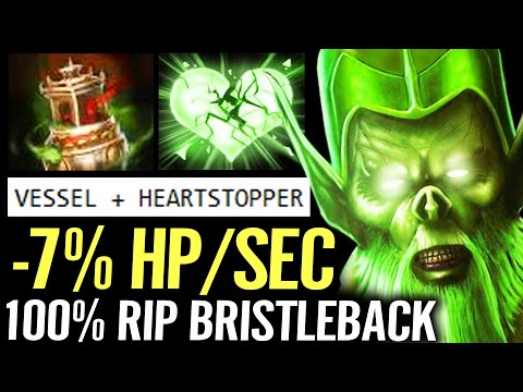 🔥 Necrophos -7% HP/SEC CANCER MID — Spirit Vessel 1st Item + Heartstopper RIP Bristleback Dota 2 Pro