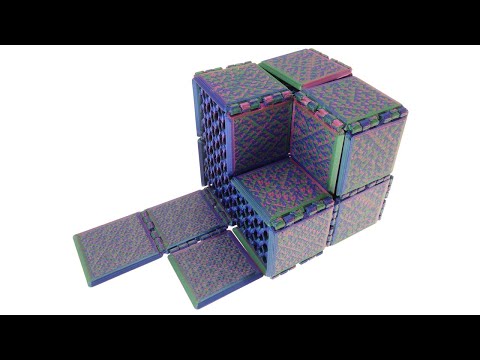 Rectangle Unfold, a.k.a. 4!-fold - How was this pretty puzzle made?