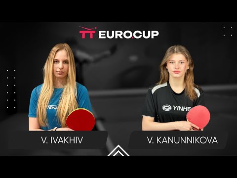 11:10 Valeriia Ivakhiv - Vasylysa Kanunnikova 06.03.2024 TT Euro.Cup Women Ukraine Master. TABLE 3