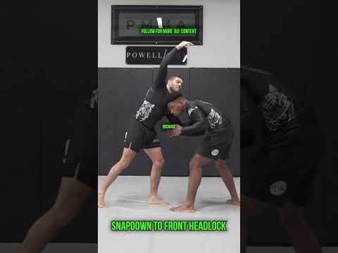 Chain your snap down into an effective front headlock with this system! #bjj #grappling #jiujitsu