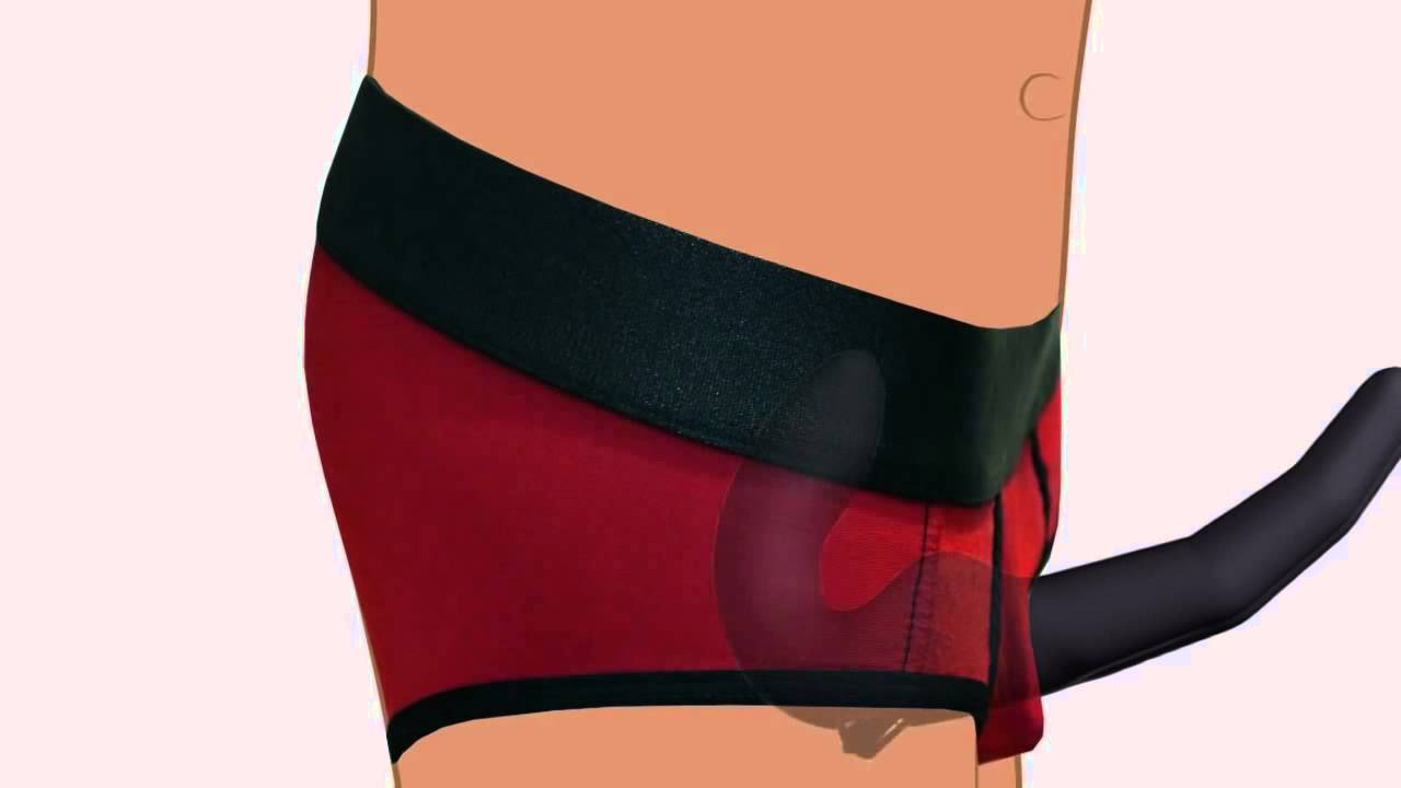 Безремневой страпон с вибрацией XR Brands Strap U Revolver II, синий XRAE170 - XR Brands - Безремневые/Двойные страпоны - Купить