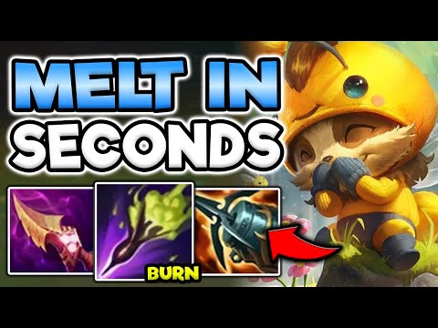 FULL ON-HIT TEEMO MELTS PEOPLE IN SECONDS (LEGIT MONSTER) - League of Legends
