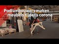 Podiumbouwers maken kantoormeubels tijdens corona