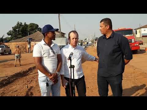 Prefeito Marquinhos e vereadores lançam pavimentação na Rua Emanuel Pinheiro em Paranatinga