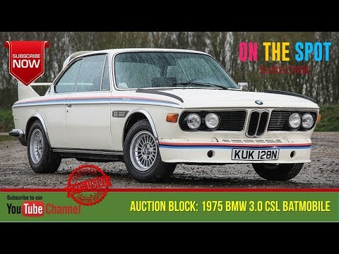 AUCTION BLOCK 1975 BMW 3 0 CSL BATMOBILE