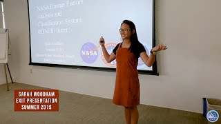Sarah Woodham: Exit Presentation Summer 2019