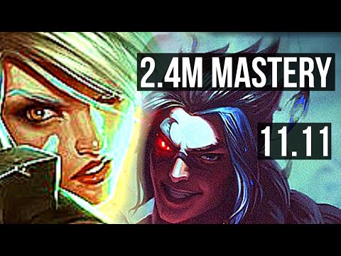 RIVEN vs KAYN (JUNGLE) | 8/1/6, 2.4M mastery, 1500+ games, Dominating | NA Master | v11.11
