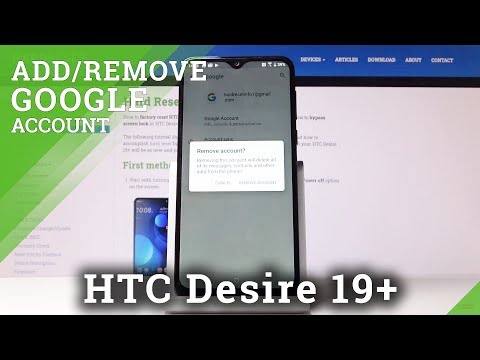 How to Create Google Account in HTC Desire 19+ - Add & Remove Google User