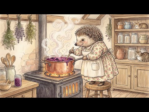 A Cozy Day Making Blackberry Jam with Mrs. Hedgehog | Gentle Autumn Tales