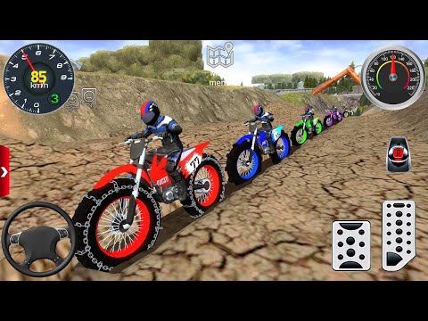 Motor Dirt Bikes Driving Extreme Off-Road Multiplayer 3D #1 - Racing Bike game Android IOS Gameplay